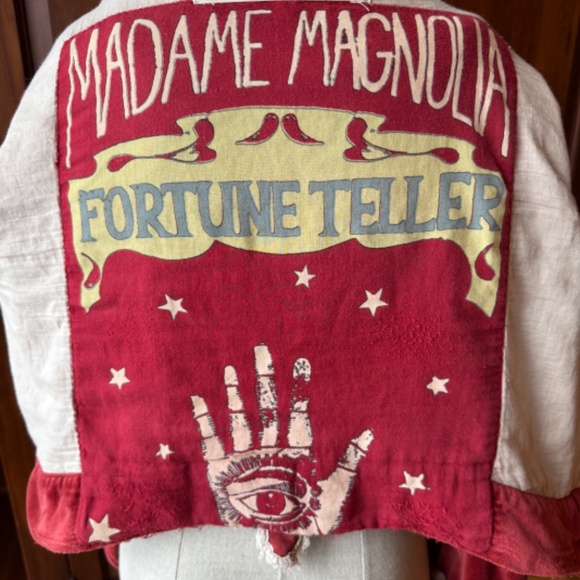 Magnolia Pearl Cotton Velvet Oracle Cropped Coat Jacket in Dorothy - Picture 6 of 10